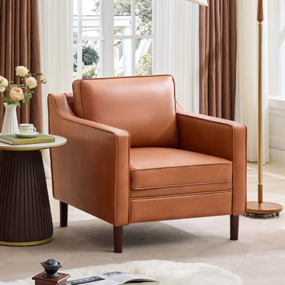 Barton 32" W Modern Soft Faux Leather Chair