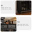 Buffet rétro en bois massif noir-45168017-45168021
