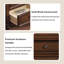 Armoire de rangement verticale en bois de frêne blanc massif 34,65 "avec pieds à colonnes romaines rétro avec tiroir