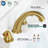 Widespread Bathroom Faucet with Drain Assembly-96382351