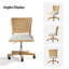 Achel Modern Armless Swivel Office Chair with Rattan Back-164701712