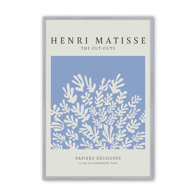 Affiche La Gerbe en bleu Matisse