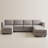 Vashudev Velvet Modular Sectional-143691478
