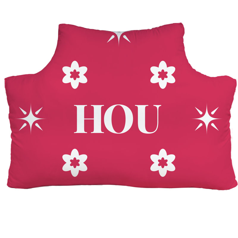 Tête de lit Houston 59,5 po x 29,5 po Houston, Rose / blanc