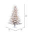 Flocked Stick Pine Artificial Christmas Tree-1282761935