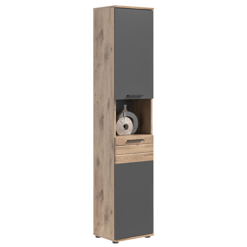 Gurias 37cm W x 190cm H x 34cm D Free -standing Bathroom Cabinet
