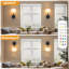 Battery Rechargeable Wall Lights Set Of 2, Sconces Wall Lamps With Frosted Glass-117787784