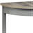 Grey Oak and Grey Half Moon Console Table with Bottom Shelf