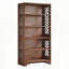 Bibliothèque Mid-Century 70,8 "à 6 niveaux pour salon, bureau et chambre à coucher