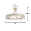 Plafonnier semi-encastré 8 lumières Abigail