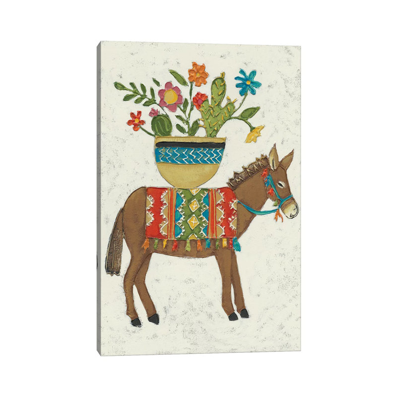 «Market Boro I» par Chariklia Zarris - peinture sur toile tendue, H 60 po x l 40po x P 1,5 po