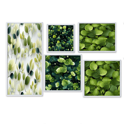 Meka - Ensemble de 5 impressions murales sur plantes