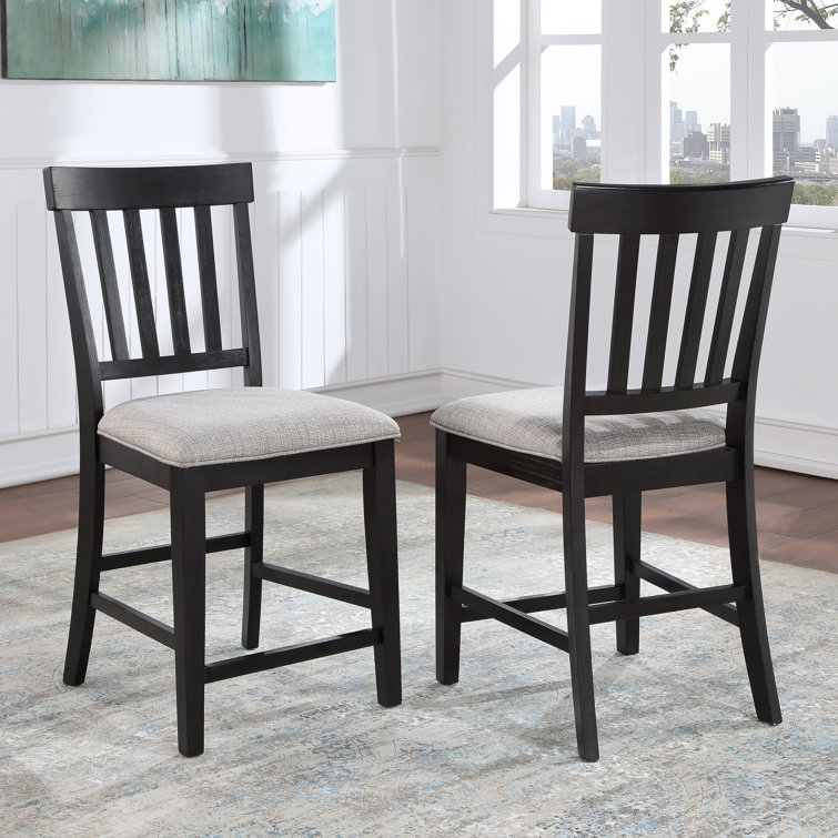 Ilcho Slat Back Side Chair in Gray