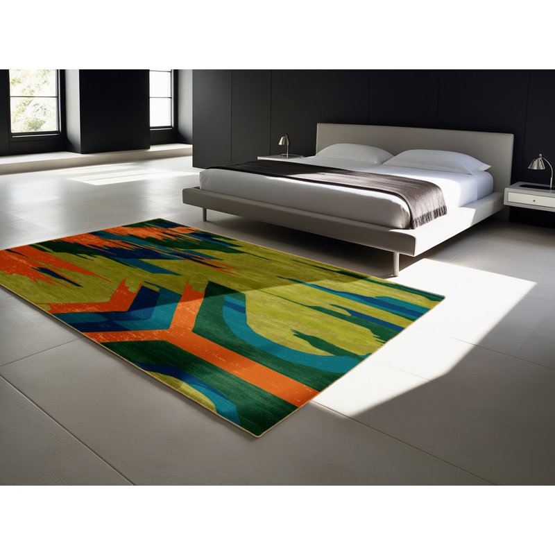 Forest Hues Rug, Square 3'