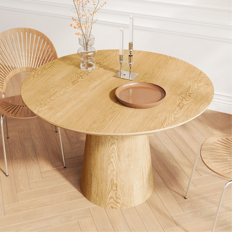 Table de salle à manger Finnerty, Bois, H 31,5 po x l 43,31 po x L 43,31 po