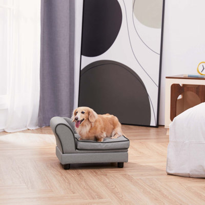 Lounge Dog Bed with Storage for Small and Medium Dogs