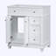 Meuble-lavabo autoportant avec 2 tiroirs et portes à fermeture douce