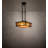 3 - Light Brown Brass/Oil Rubbed Bronze Lantern Pendant