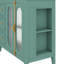 Meuble-lavabo de 36 po avec lavabo en céramique, armoire de rangement de salle de bain avec 3 tiroirs, 2 portes et 2 tablettes latérales ouvertes-121085800