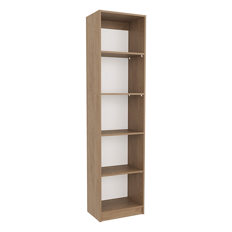 Bibliothèque écologique, 5 tablettes, bois manufacturé