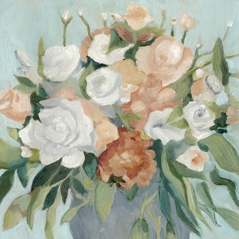 Soft Pastel Bouquet I by Emma Scarvey - Wrapped Canvas Painting, 51cm H x 51cm W x 3.8cm D