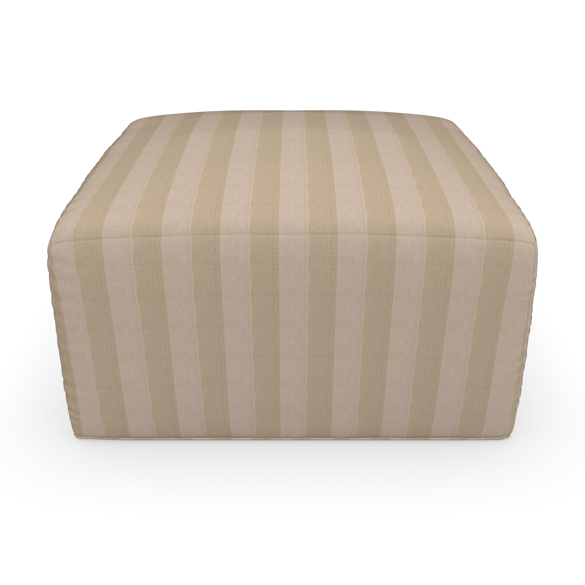 Praia Sunbrella® Outdoor Ottoman, 16" H x 29" W x 29" D, Sunbrella Expressive Sparrow