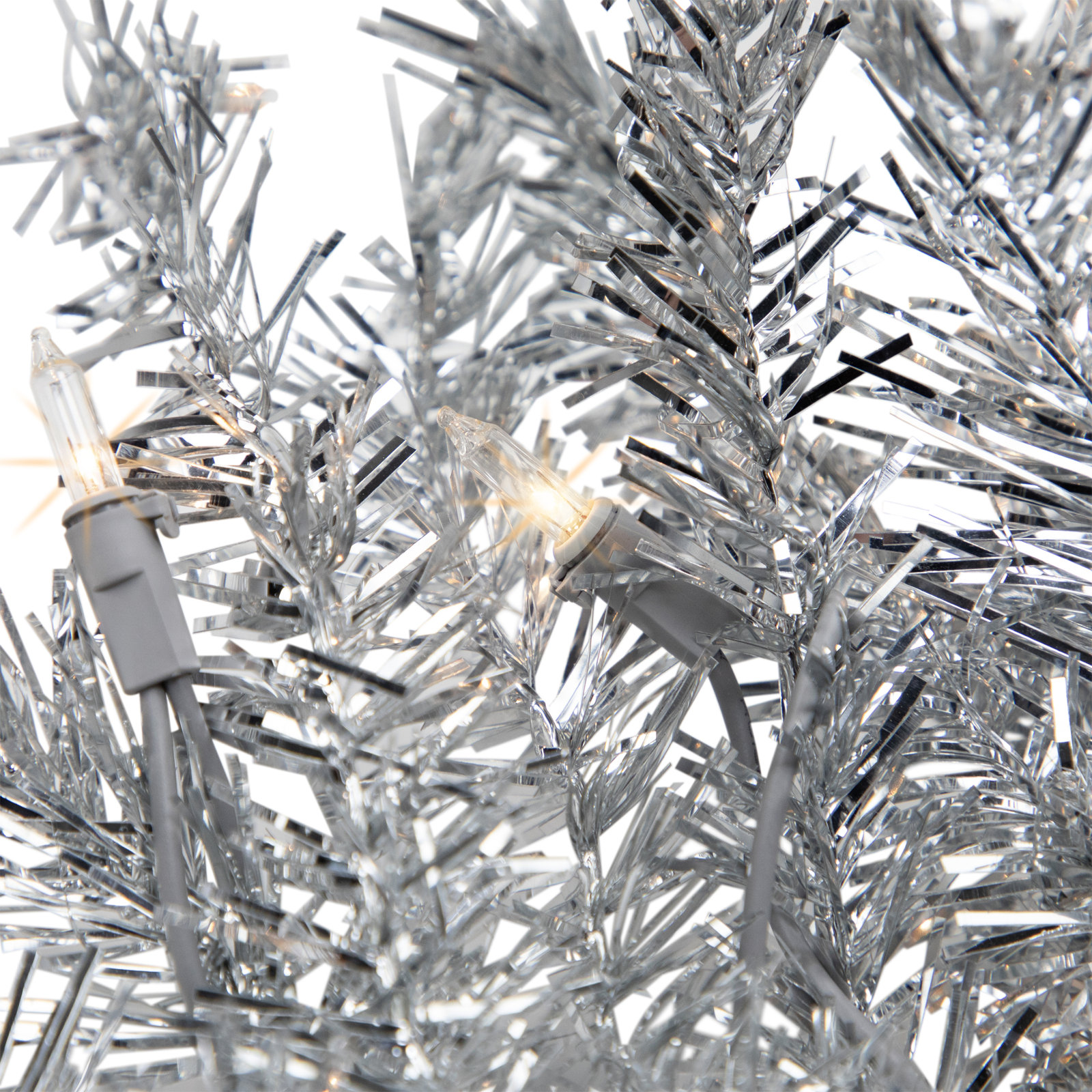 108" Pre-Lit Tinsel Garland