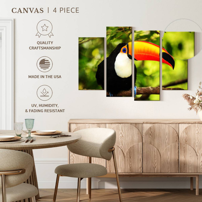 Brampt Toco Toucan, 27" H x 43" W