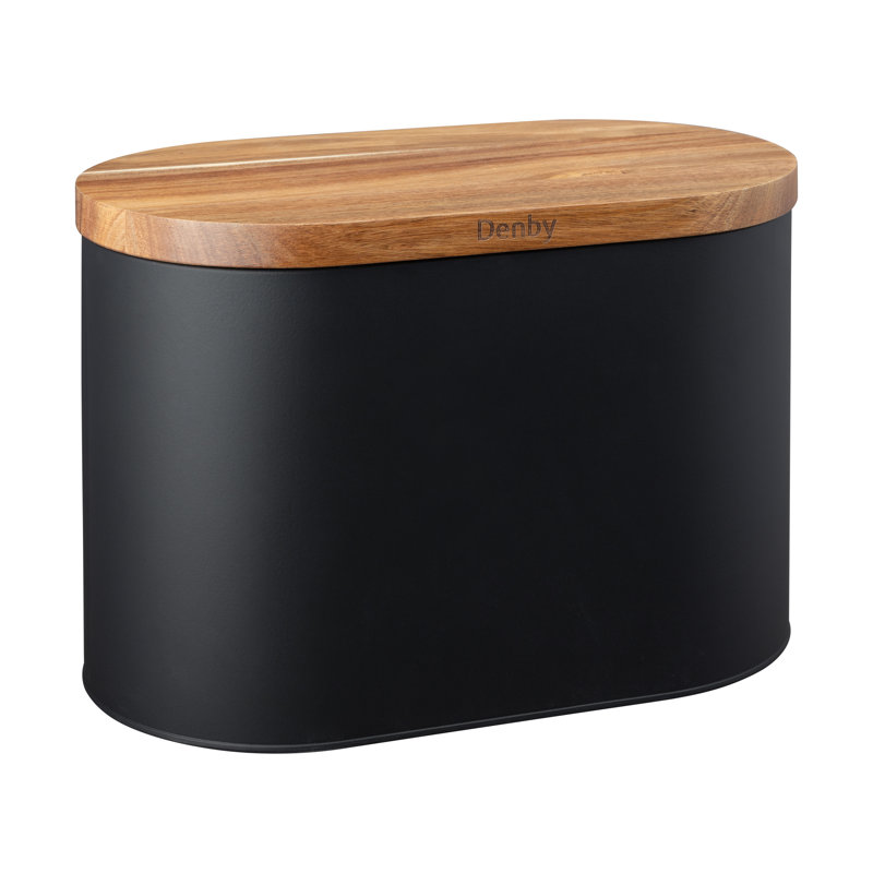 Kitchen Accessories Denby Bread Bin, Black