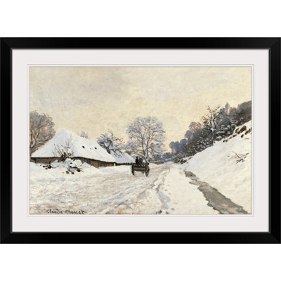 Claude " Art. Route In The Snow, Near Honfleur, Ca. 1867. Musee D " by Claude Monet