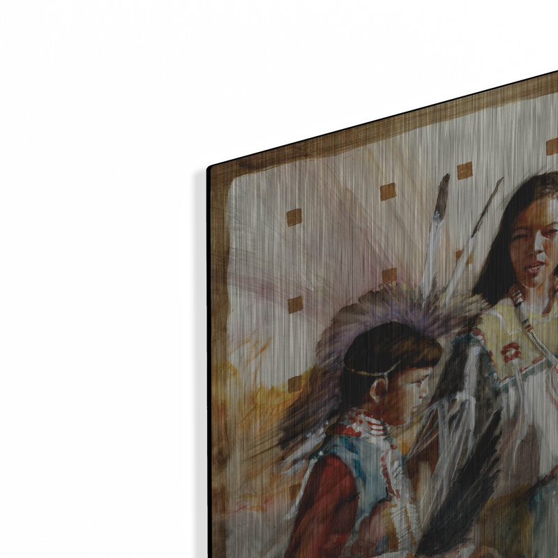 «Secrets» par J.E. Knauf, art mural en métal, H 12 po x l 16 po