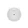 18.31" Round Console Sink with Faucet Hole, Bathroom Sink with Overflow,White Basin