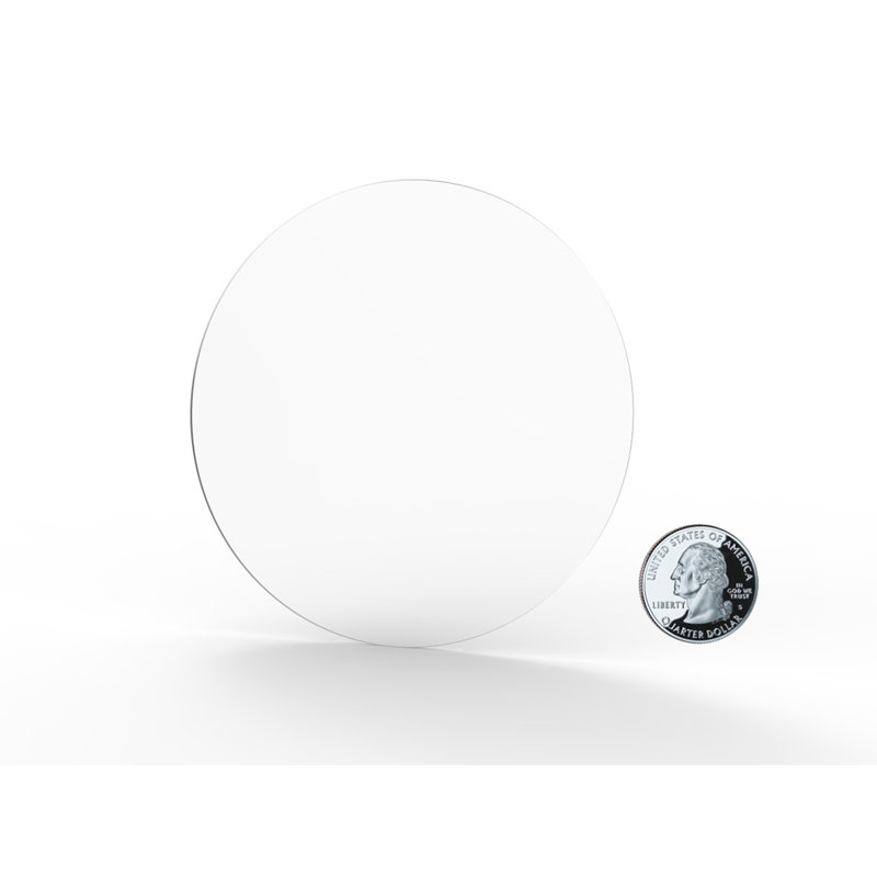 Disque rond en plexiglas transparent, 6 po x 6 po x 3/16 po