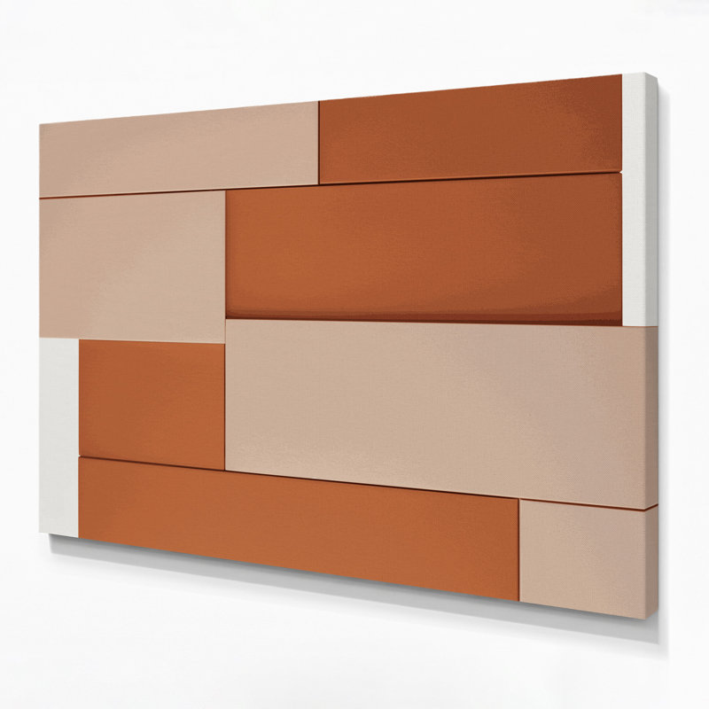 Minimalisme 32, art mural sur toile beige, H 11 po x l 14 po