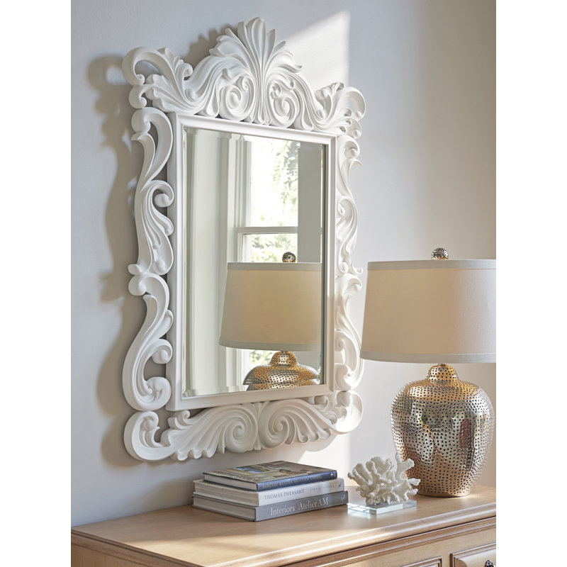 Villa Blanca Novelty Beveled Wall Mirror