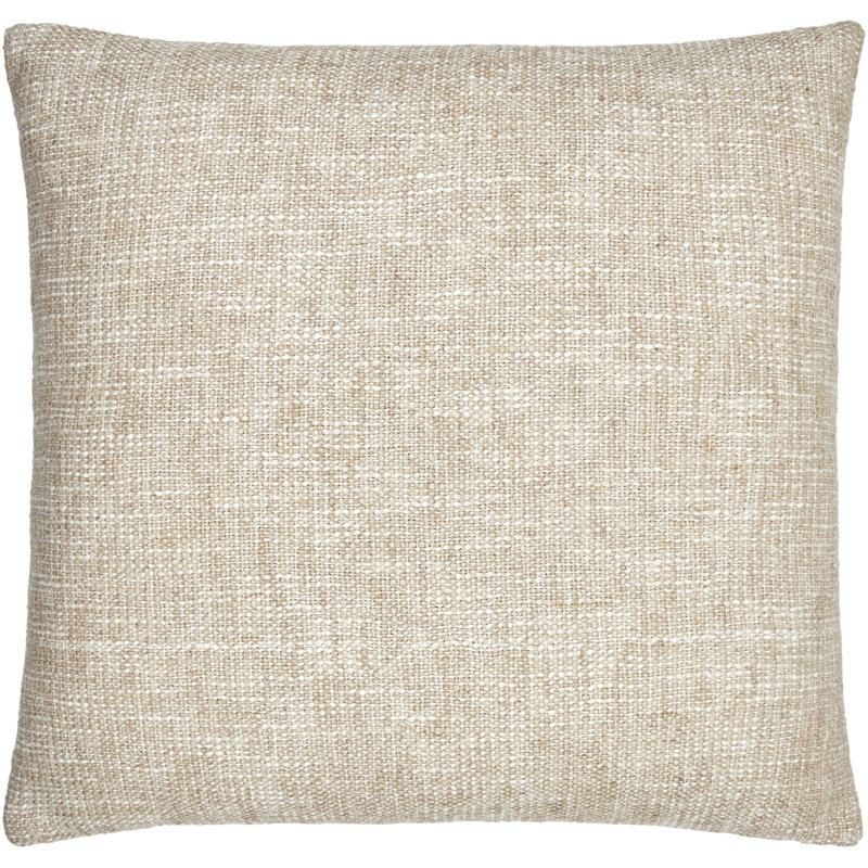 Coussin Danube, 22 po x 22 po, Bas, Blanc os