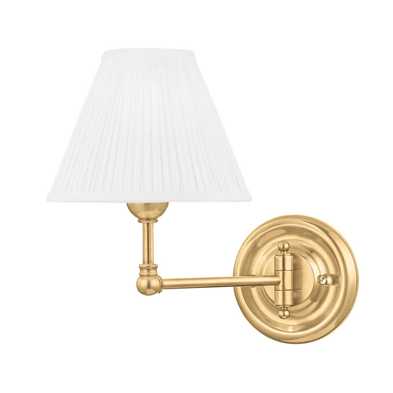 Classic No.1 Wall Sconce by Mark D. Sikes, Aged Brass