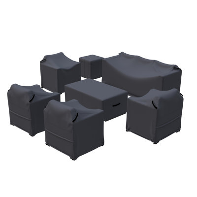 Caggiano 7 - Person Patio Conversation Sets with Cushions by Arlmont & Co.