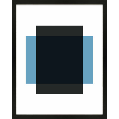 «Black & Blue 1», impression encadrée sur papier par Jacques Pilon