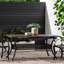 Table de patio extensible en fonte Cast