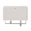 Table de chevet 2 tiroirs blanche Abriel