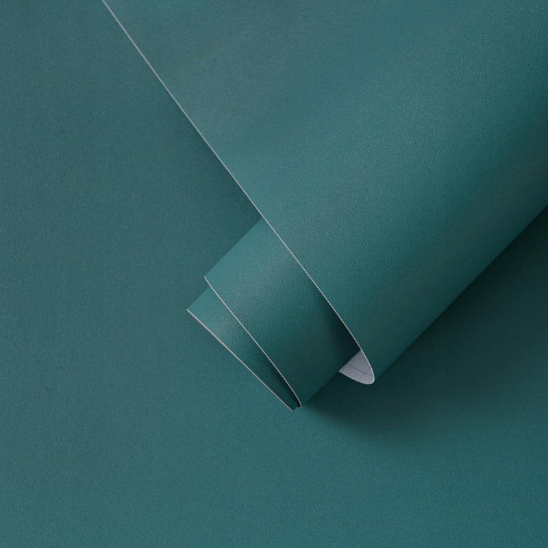 Peel and Stick Wallpaper Cyan Matte Contact Paper 40 x 1000 cm