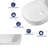  23.64" W x 16.5'' D White Vitreous China Oval Bathroom Vessel Sink 