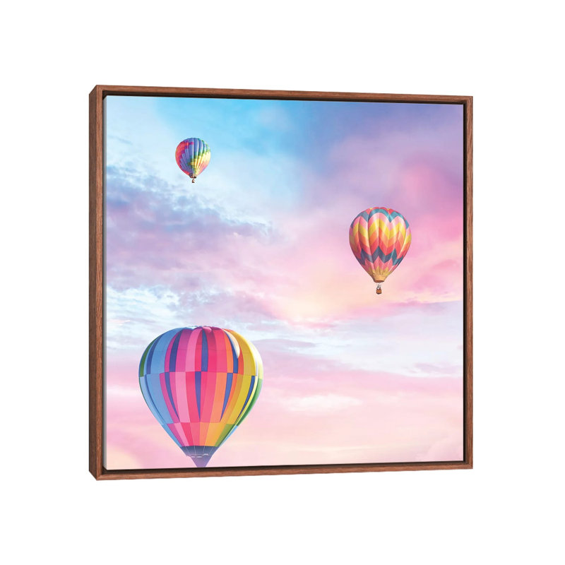 «Up Up and Away» par Erin Summer - reproduction d'art, Pas de tapis, H 18 po x l 18 po x P 1,5 po