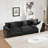 3 Seats Chenille sectionals sofa with soft cushion-1440565901