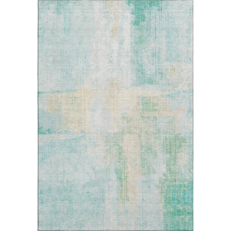 Premium Machine Washable Bucz AMF1759 Modern Rug, Rectangle 2'6" x 3'10"
