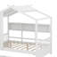 Lit double en bois de style moderne avec lit gigogne et tablette de rangement-8058665-8058670