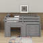 Lit mezzanine simple avec armoire et tablette-2088649925