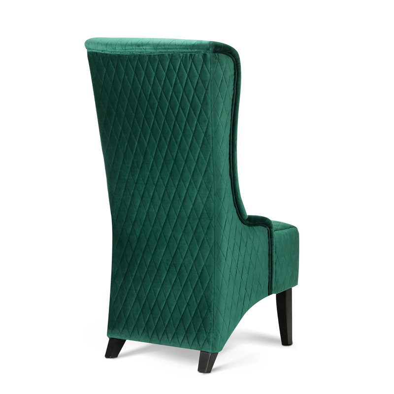 Rivah Upholstered Wingback Chair, Green Revolution Performance Fabrics®, 1 