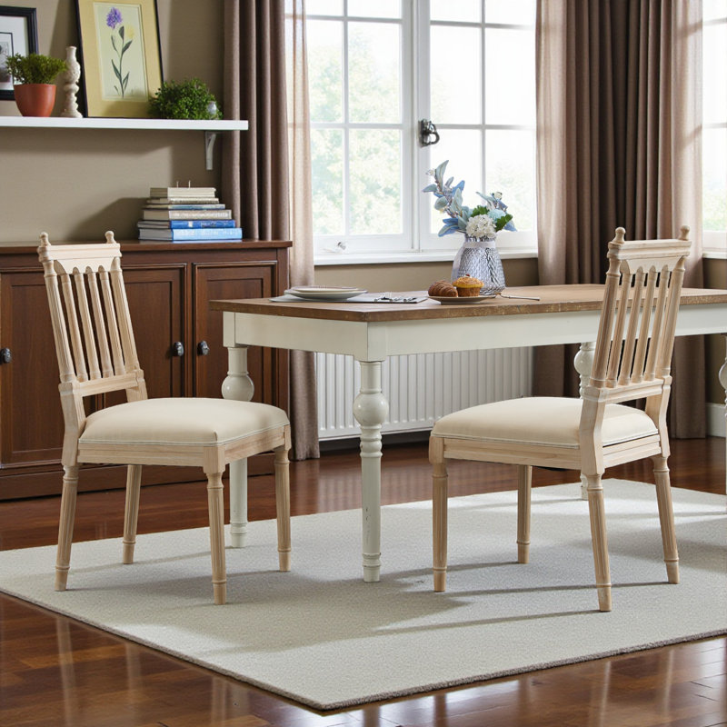 Chaises rembourrées en tissu Amando